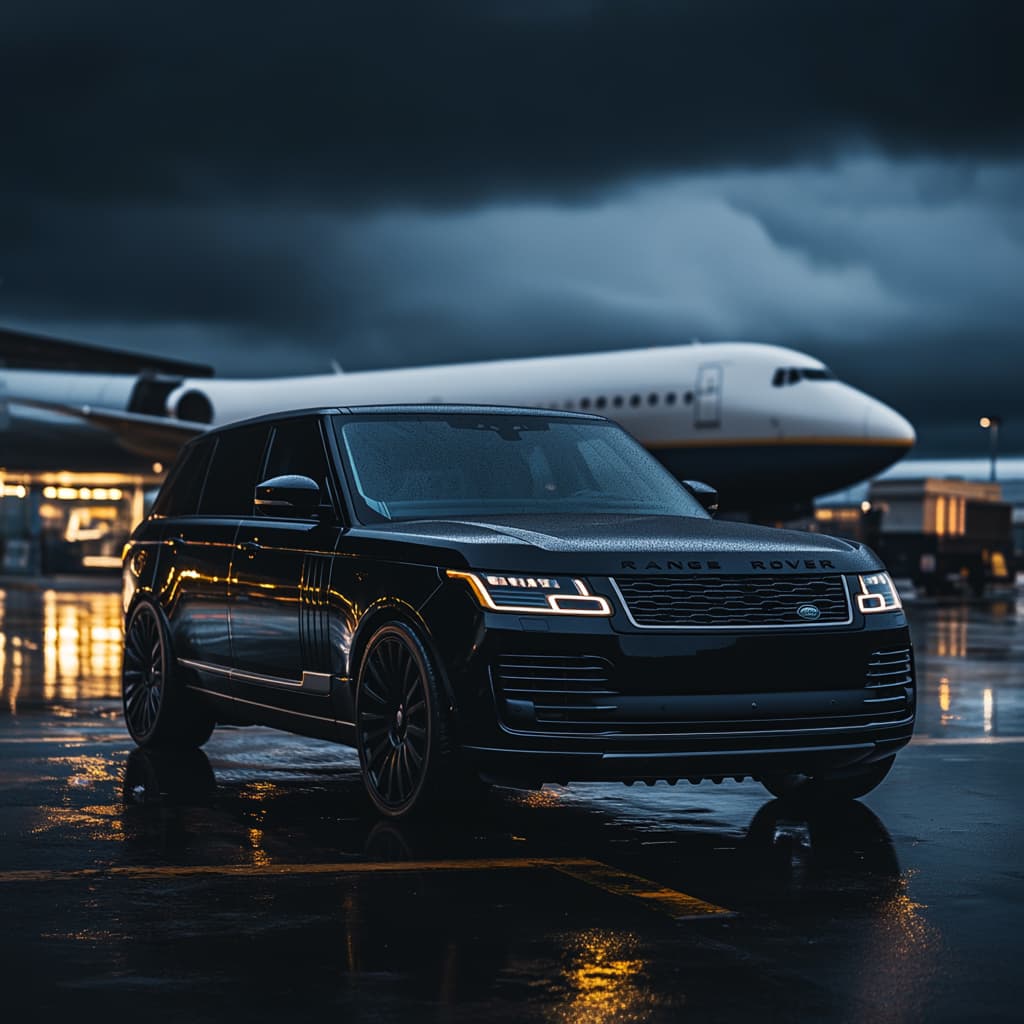 Black Car Service founder with classic limousine