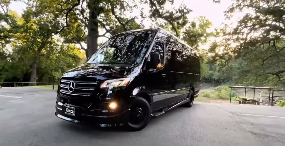 Luxury party bus for prom groups