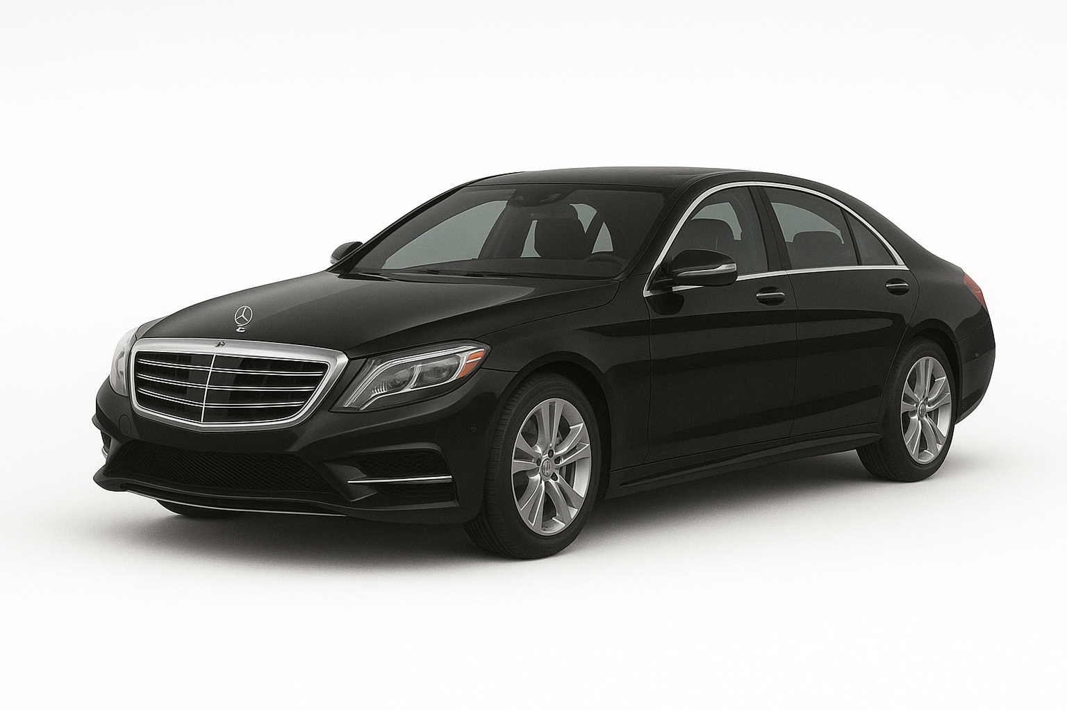 Mercedes S550 black car service Houston